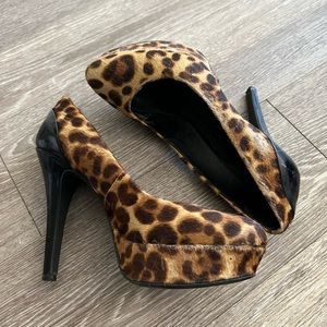 Leopard Print Platform Heels